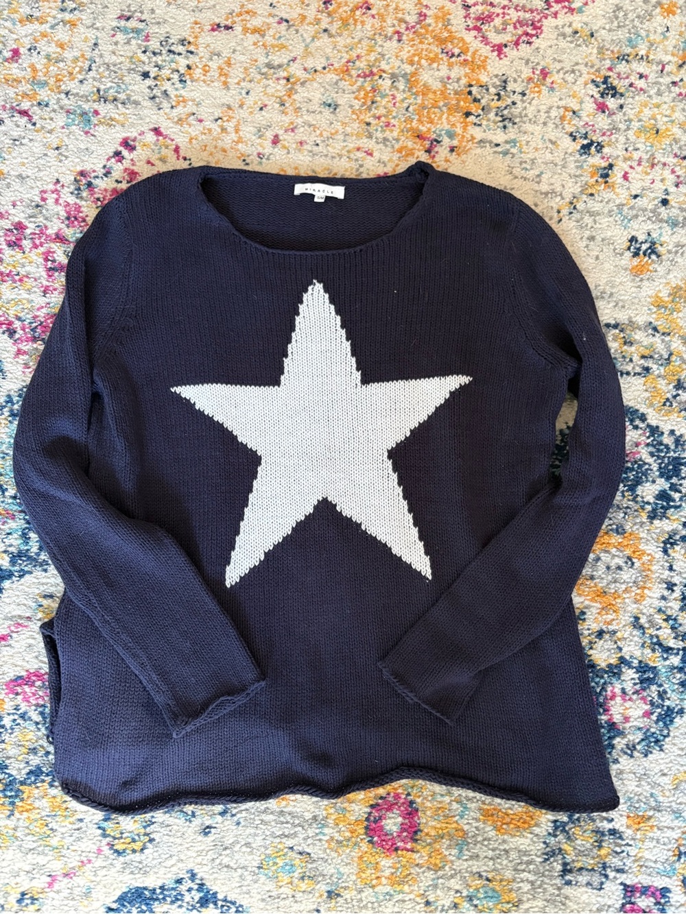 Navy Sweater w/ Star detail